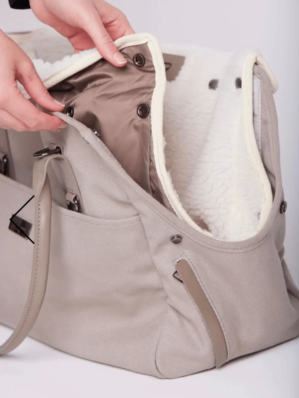 Max Bone City Carrier Tote with Removable Strap